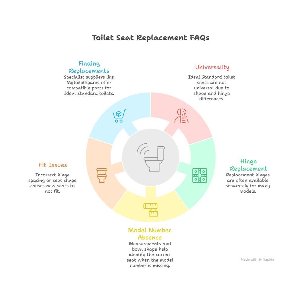 How to Identify the Correct Ideal Standard Toilet Seats and Toilet Seat Hinges - visual selection