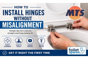 Install toilet seat hinges tutorial