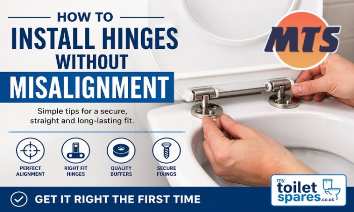 Install toilet seat hinges tutorial