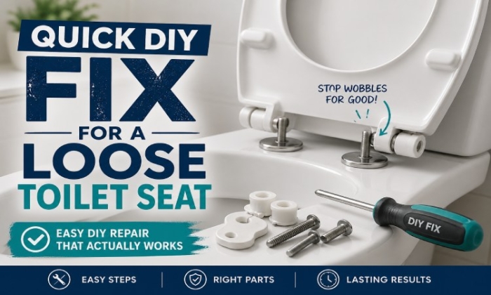 Quick DIY toilet seat fix