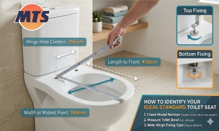 How to Identify the Correct Ideal Standard Toilet Seats and Toilet Seat Hinges