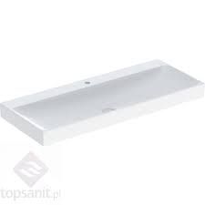 Geberit ONE washbasin, vertical outlet: B=120cm, T=48cm, Tap hole=central, Overflow=without, white / KeraTect  505.020.01.5