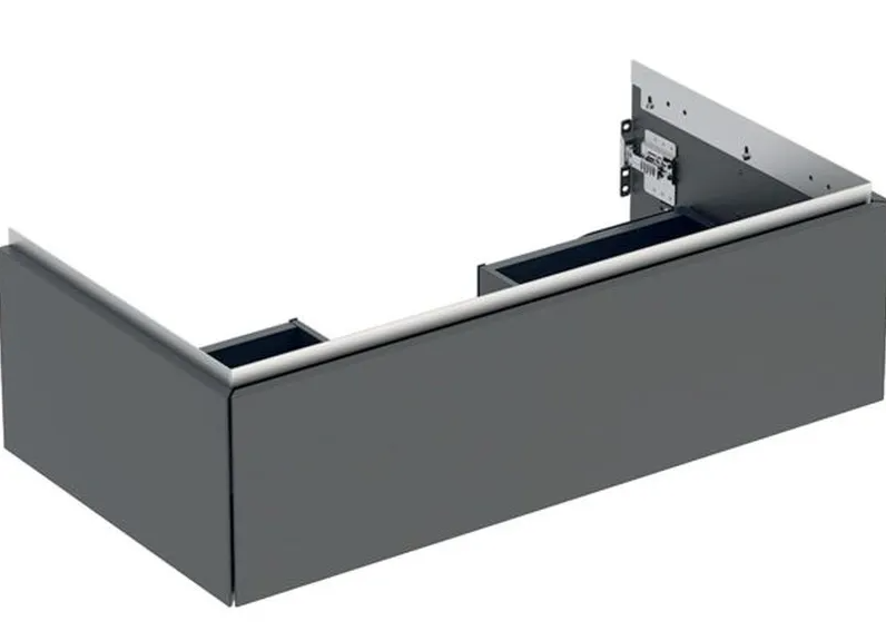 Geberit ONE cabinet for washbasin, with one drawer: Washbasin width=90cm, H=26.6cm, T=47cm, lava / matt coated  505.073.00.3