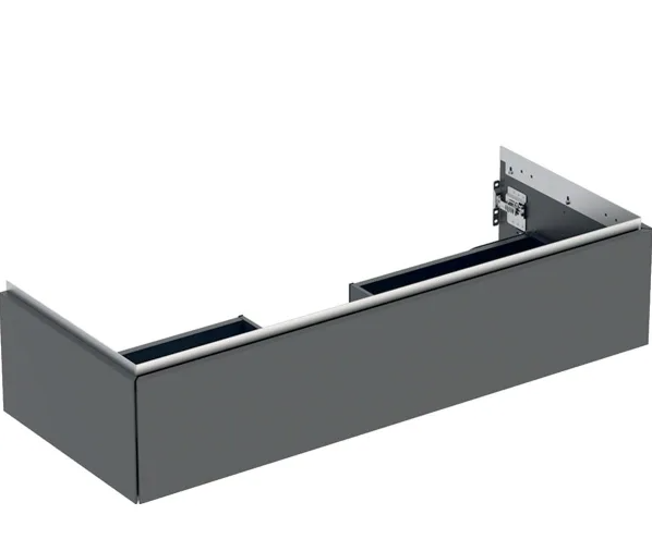 Geberit ONE cabinet for washbasin, with one drawer: Washbasin width=120cm, H=26.6cm, T=47cm, lava / matt coated  505.075.00.3