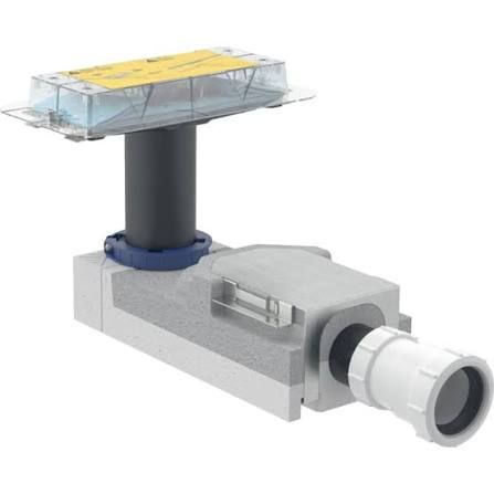 Geberit 245.370.16.1 Geberit branch fitting for inlet for CleanLine shower channels: black / plastic