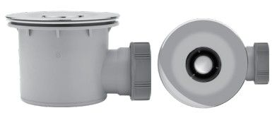 Wirquin Tourbillon top access shower waste with ABS chrome plated grid, bagged  30120458