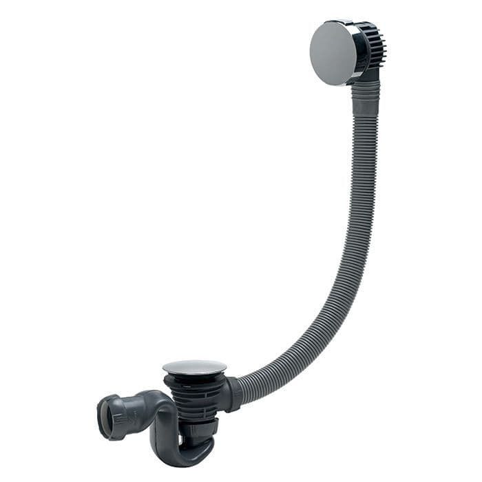 SB600 Luxury chrome plated pop up bath waste with enclosed , supplied with UK Adaptor, fastflow, boxed 34590301 wirquin