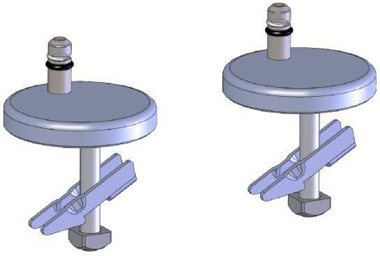 Haro hinge SoftClose flat 409524 hinge Stainless Steel , BVO folding dowel, pivot point height 21mm