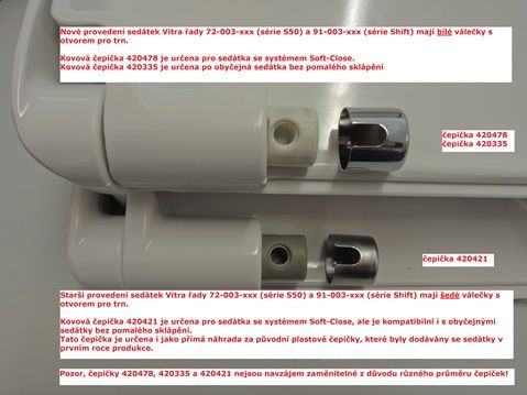 Vitra 420478 Vitra stainless steel caps