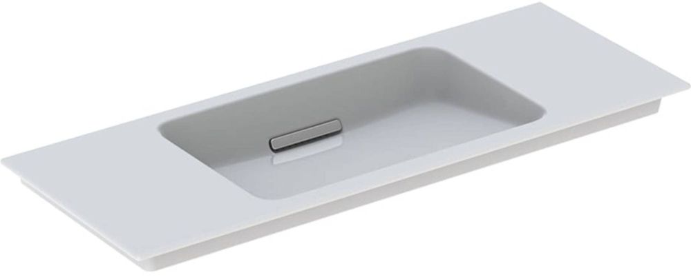 ONE vanity basin: B=105cm, KeraTect / white , gloss chrome  500.396.01.1