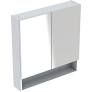 Selnova Square 58.8 cm Mirror cabinet, two doors, Light Hickory 501.267.00.1