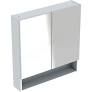Selnova Square 78.8 cm Mirror cabinet, two doors, White  501.268.00.1