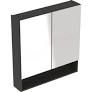 Selnova Square 78.8 cm Mirror cabinet, two doors, Lava 501.269.00.1