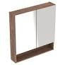 Selnova Square 78.8 cm Mirror cabinet, two doors, Hickory 501.270.00.1