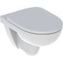 Geberit Selnova set of wall-hung WC, washdown, Rimfree, with WC seat: T=53cm, Soft-closing mechanism =yes, Quick-release hinges=yes, Fastening=from above, white  501.751.00.1