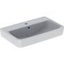 Geberit Selnova Compact washbasin: B=65cm, T=40cm, Tap hole=without, Overflow=visible  501.892.00.7