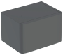 Geberit Selnova Square base: B=30cm, H=19.3cm, T=22.8cm, lava / matt coated  501.951.00.1