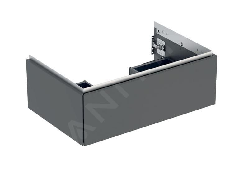 Geberit ONE cabinet for washbasin, with one drawer: Washbasin width=75cm, H=26.6cm, T=47cm, lava / matt coated  505.072.00.3