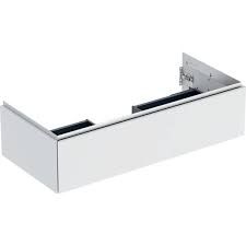 Geberit ONE cabinet for washbasin, with one drawer: Washbasin width=105cm, H=26.6cm, T=47cm, white / matt coated  505.074.00.2