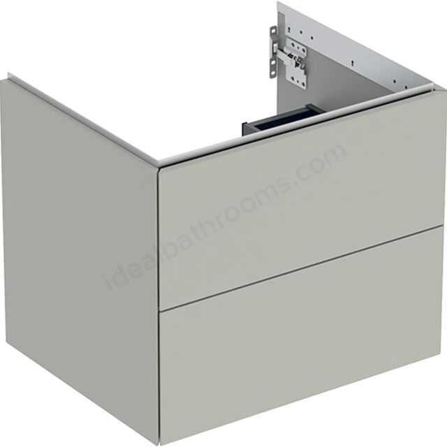 Geberit ONE cabinet for washbasin, with two drawers: Washbasin width=60cm, H=50.4cm, T=47cm, greige / matt coated  505.261.00.7