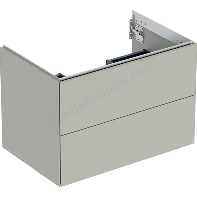 Geberit ONE cabinet for washbasin, with two drawers: Washbasin width=75cm, H=50.4cm, T=47cm, greige / matt coated  505.262.00.7