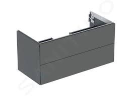 Geberit ONE cabinet for washbasin, with two drawers: Washbasin width=105cm, H=50.4cm, T=47cm, lava / matt coated  505.264.00.3