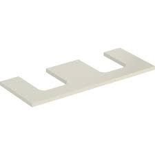 Geberit ONE washtop, double cut-out, for lay-on washbasin, bowl shape: B=120cm, H=3cm, T=47cm, white / high-gloss coated  505.335.00.1