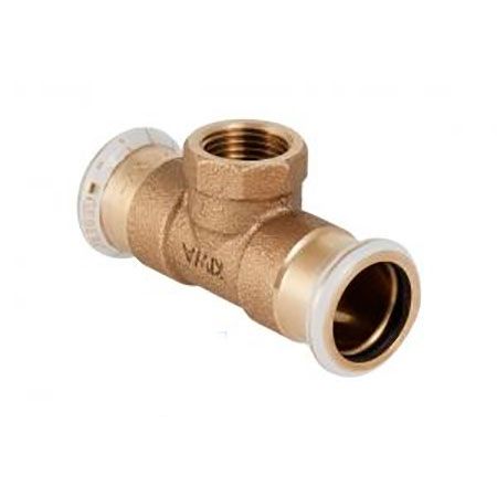 Geberit Mapress Copper T-piece with female thread, FKM, d 22-Rp1/2