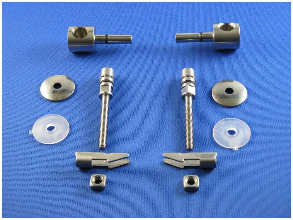 Keramag Renova Nr. 1 Comprimo 598126000 set of 2 hinges for toilet seat chrome, These hinges fit the toilet seat Keramag Renova Nr. 1 Comprimo 571044 (from 06/2002).