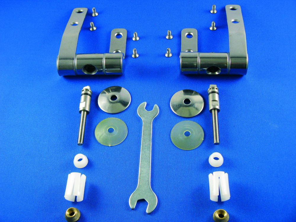 Keramag Cassini - Cotta 598181000 Set of 2 hinges for toilet seat chrome