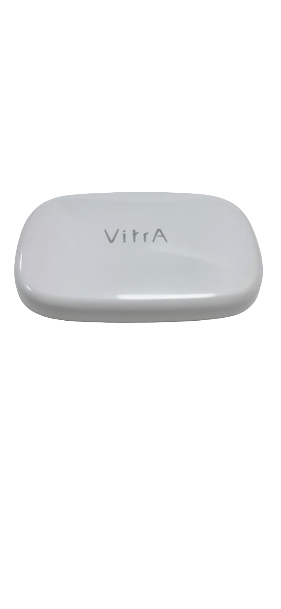 VitrA 6613414 Metropol Elips Waste Cover Cap with the VitrA Logo