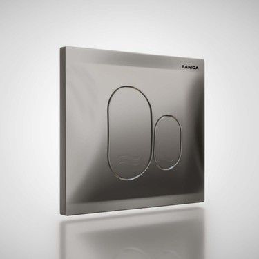 Sanica Cistern Chrome Flush Plate P01 21 x 18 cm 8699436478761