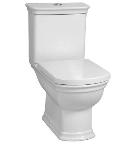 Vitra Serenada Back-To-Wall / Wall Hung and Close Couple Toilet Seat and Cover Soft /Slow Closing White 95-003-029