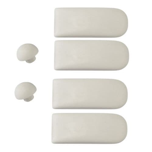 Villeroy & Boch O Novo White Toilet Seat and Cover Buffers for 9M406101 / 9M38S101