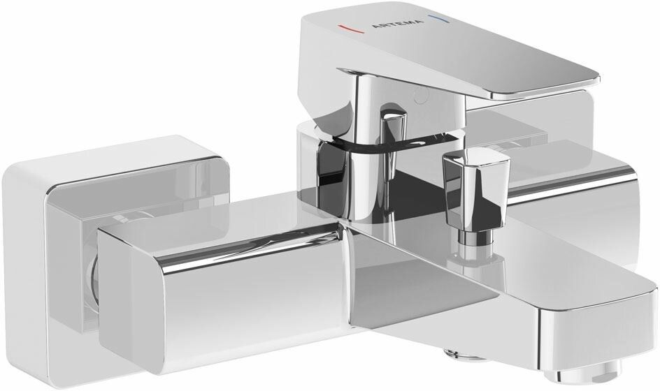 Vitra Artema Root Square Bathroom Faucet A42737 Vitra Root Square Bath Mixer - Chrome