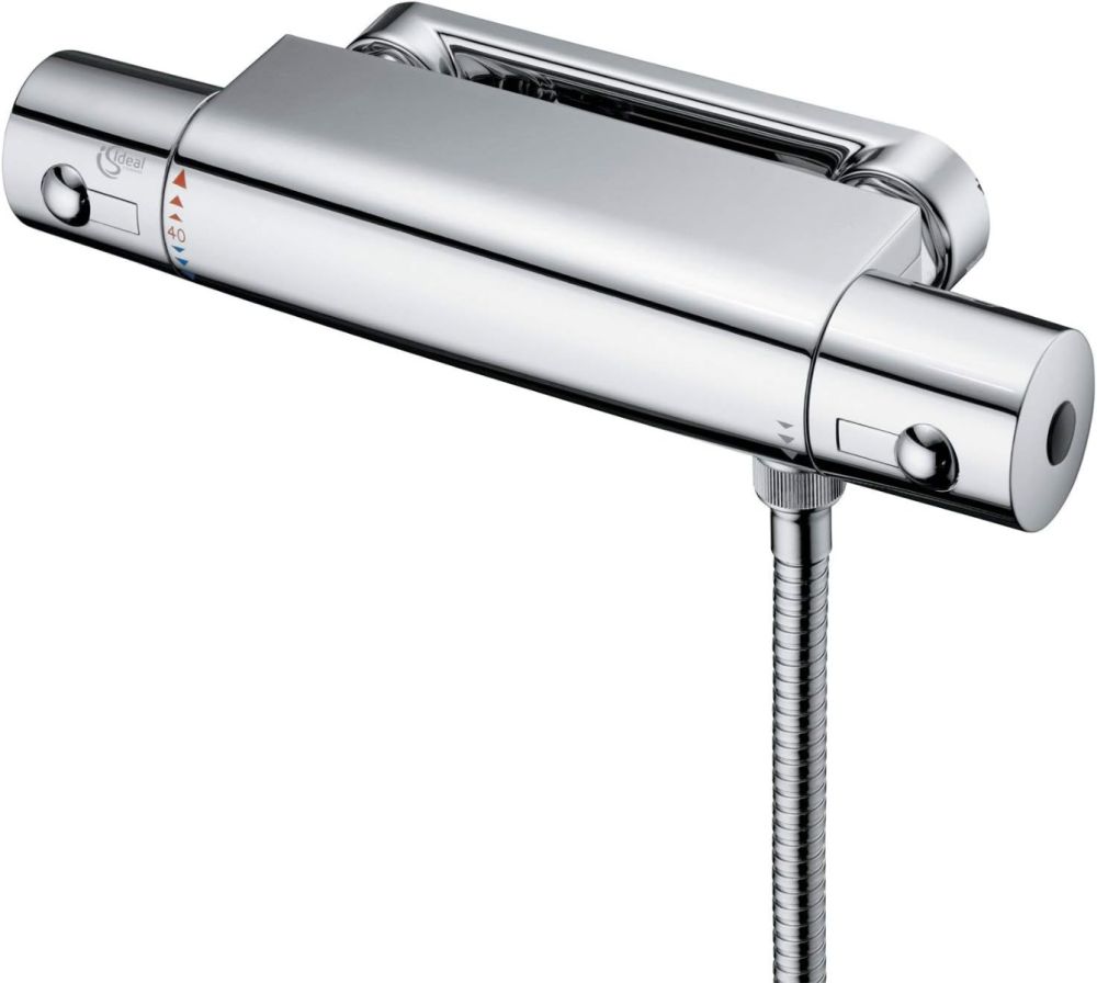 The Ideal Standard Spares Alto Ecotherm bar shower valve with fast fix wall bracket (A4740AA) is a reliable and efficient component for your shower system.