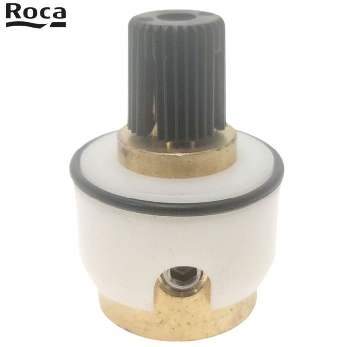 The Roca A525017503 is a recessed bath/shower cross mount designed for use with the Roca T-500 V2N handle. This model is compatible with the T500, T1000, and L90 series, as well as the Victoria range. It features a sleek design that integrates seamlessly 