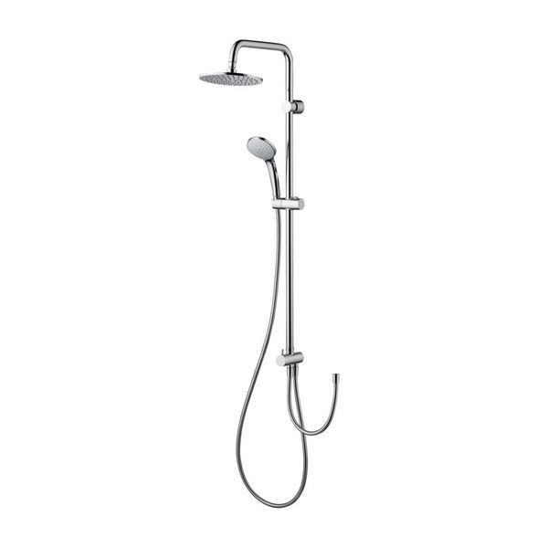 Ideal Standard  Idealrain round shower system kit with Idealrain 200mm round rainshower, Idealrain M3 3 function handspray, 1.75m Idealflex hose and diverter for exposed mixers  A5691AA