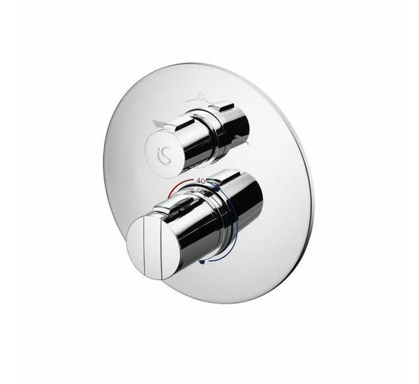 Ideal Standard  Easybox Slim BI thermostatic bath / shower mixer with diverter and round faceplate  A5879AA
