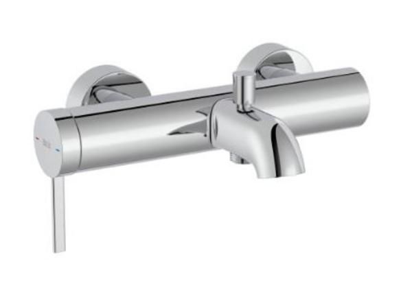 Roca Wall-mounted bath-shower mixer with automatic diverter C0 Chrome A5A029EC00