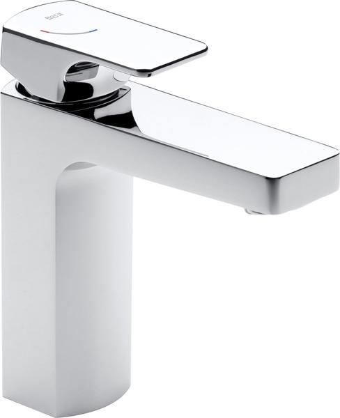 Roca L90 basin mixer with smooth body and press down waste 3/8