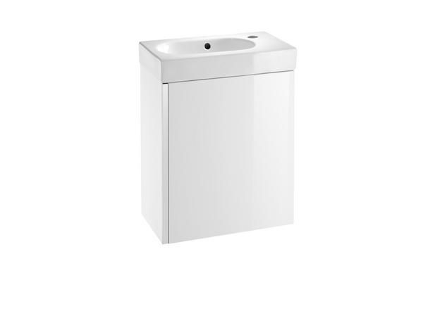 Roca  Mini 450mm basin and base unit 450 x 250mm - 1 soft-close door - gloss white A855873806