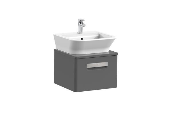 Roca  The Gap-N base unit 427 x 414mm - 1 soft-close door - gloss anthracite grey A856968153