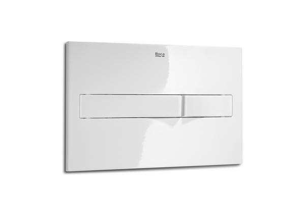 Roca In-Wall PL2 DUAL - Dual flush in white operating plate for concealed cistern A890096000