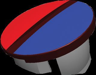 A963054NU Single Hot / Cold Indice 746  Ideal-Standard handle plugs red / blue Ideal Standard Shower Spare Parts