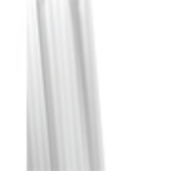 Croydex AF286122 White Woven Stripe Curtain