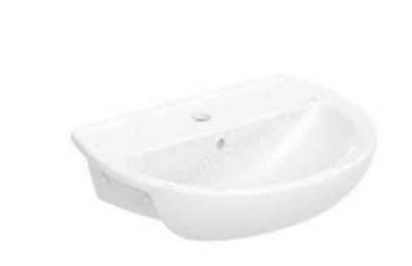 Twyford Alcona500mm Semi Recessed Basin AR4651WH Bathroomsuites