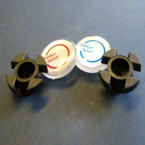 Armitage Shanks Starlite indices & holders Hot & Cold - Chrome S9655AA /   5012001346747