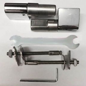 BAUHAUS  TOUCH/Axa Xtre-Vaso ED6105W Toilet Seat Hinge Kit - HI6105EE1 + FX6105EE1 