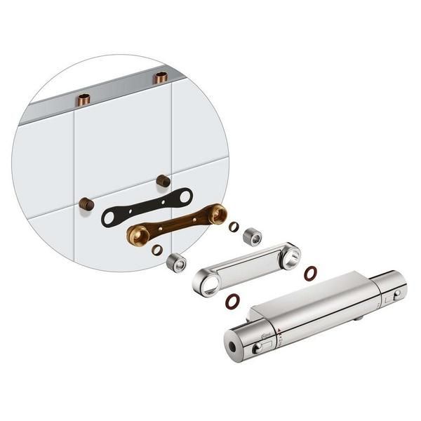 Ideal Standard  Fast fix wall bracket for use with bar valves with 150mm pipe centres  B8634AA